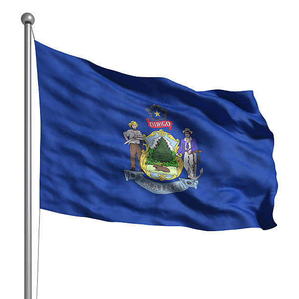istock Flag of Maine (isolated) 146896113