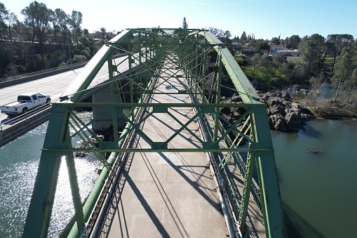 Photo of bridge spanning feather river in Oroville California
