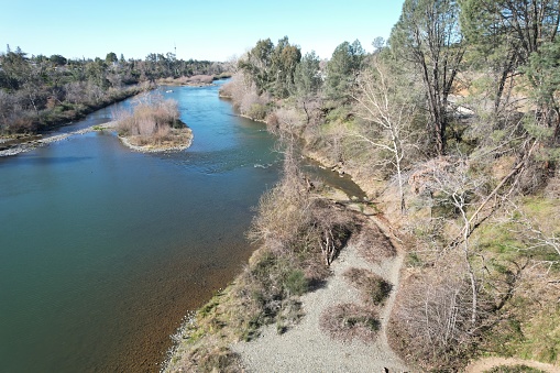 Photo of Oroville river and nature from a Bridge spanning feather river in Oroville California