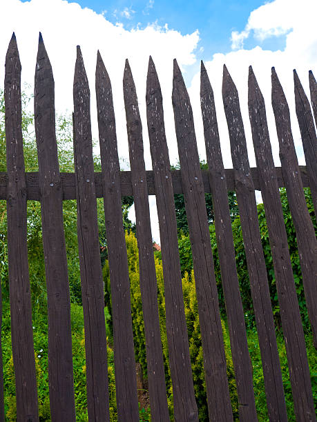 istock Old wooden fence 146896301