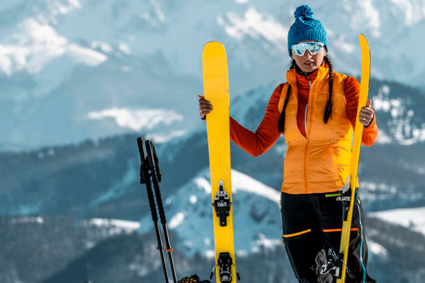 istock Ski touring adventures and full equipment for it 1468965260