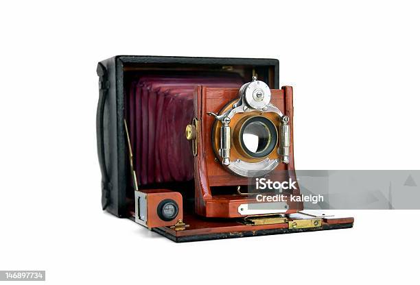 Legno Vintage Telecamera - Fotografie stock e altre immagini di Macchina fotografica - Macchina fotografica, Anno 1900, Antico - Vecchio stile