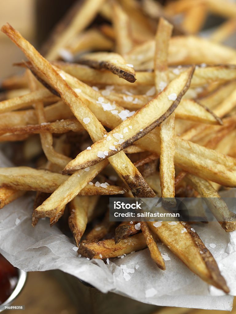 Patatas fritas - Foto de stock de Patatas fritas de restaurante de comida rápida libre de derechos