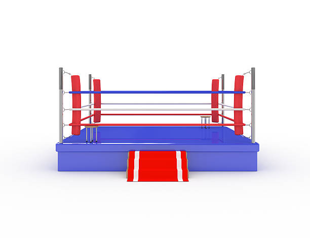 3 d ringue de boxe - boxing boxing ring rope three dimensional shape - fotografias e filmes do acervo