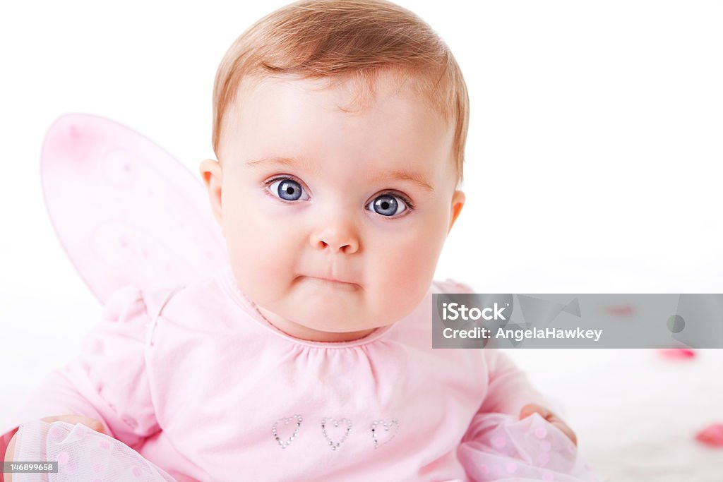 유아 한 요정 아웃핏 - 로열티 프리 갈색 머리 스톡 사진