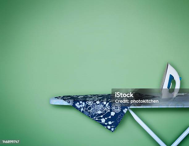 Iron Away Stock Photo - Download Image Now - Blue, Chores, Copy Space