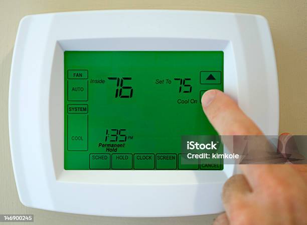 온도 조절 냉방기기 난방 온도 조절 장치에 대한 스톡 사진 및 기타 이미지 - 난방 온도 조절 장치, 디지털 화면, 공기조화