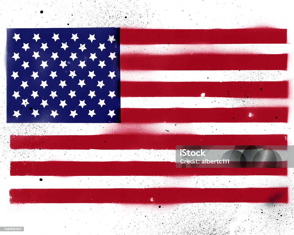 Greatest American Flag Stencil Stock Illustration - Download Image