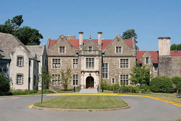 One of the residence halls on the campus of Bard College, on the riverfront, in Annandale on Hudson, NY.