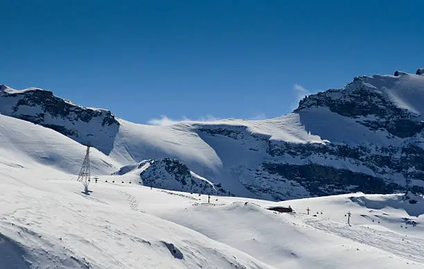 lift in skiresort in zermatt, switzerland