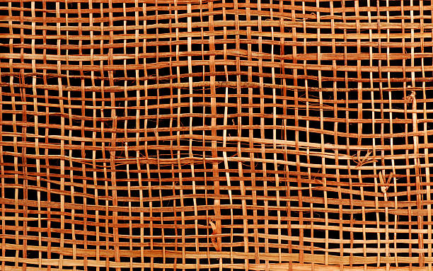Tan woven texture stock photo