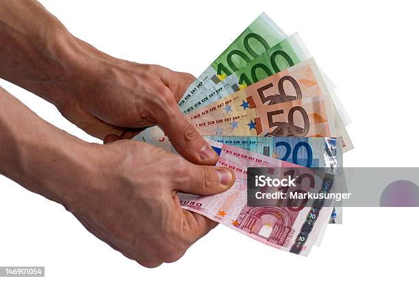 Man Holding Money Fan Stock Photo - Download Image Now - Banking, Buying, Close-up