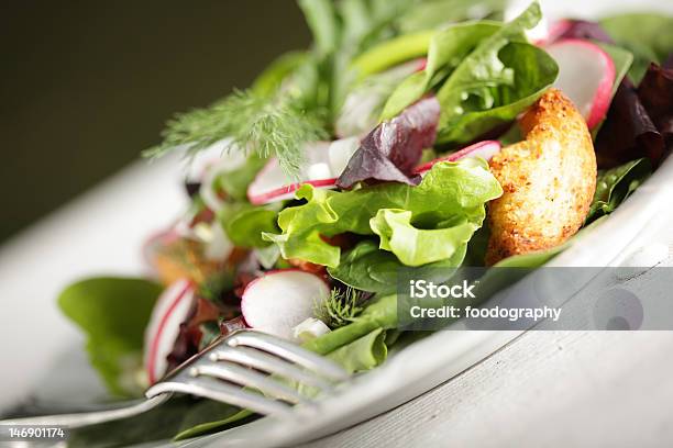 Salada Fresca E Brilhante - Fotografias de stock e mais imagens de Alface - Alface, Alimentação Saudável, Almoço