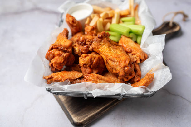 istock Buffalo chicken wings with celery and dip 1469014812