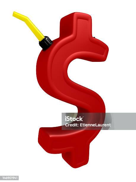 Dollarsymbol Form Benzinkanister Stockfoto und mehr Bilder von Behälter - Behälter, Benzin, Benzinkanister