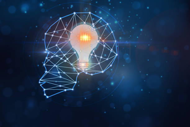 istock brain and network connection on glitter bright lights colorful background, Artificial intelligence Machine Learning Business Internet Technology Concept. 1469025809