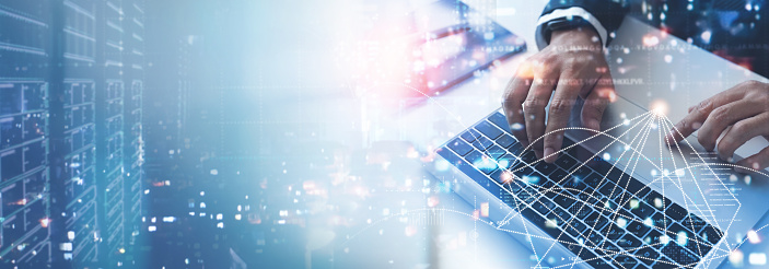 Data Exchange Digital Technology Software Development Concept Computer ...