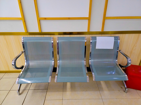 Waiting room chairs in clinic