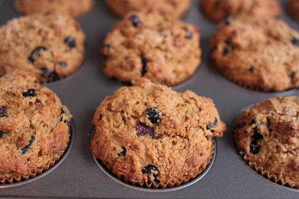 istock Blueberry Muffins in Pan 146904056