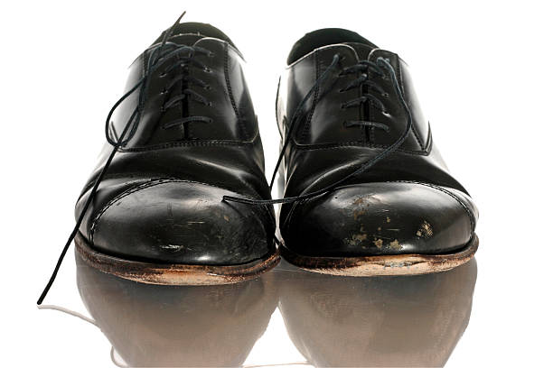 istock Worn OUt Dress Shoes 146904430
