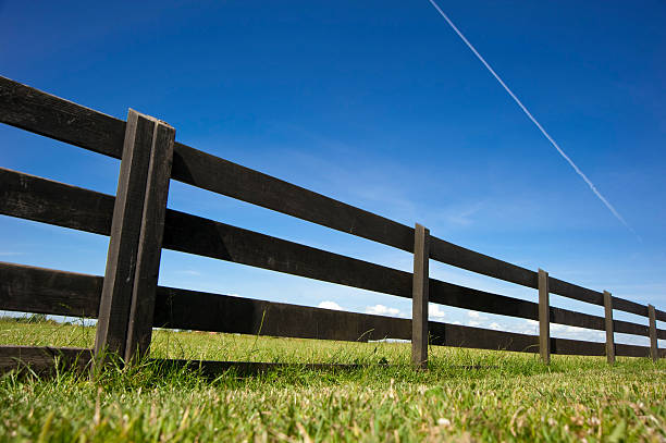 istock Wooden Fence Under Blue Sky 146904513