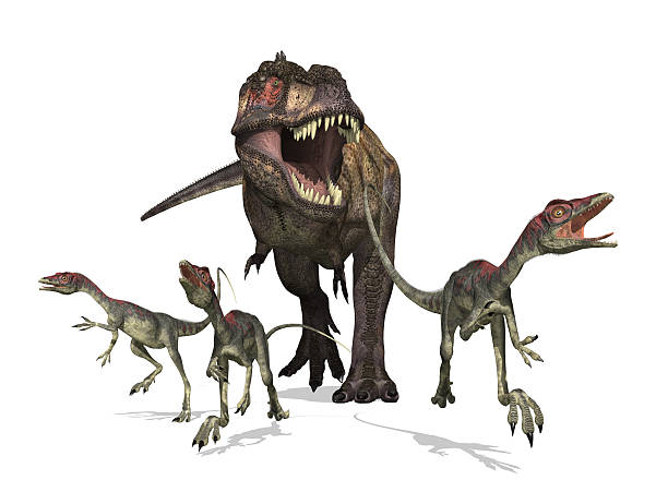 Tyrannosaurus Rex on the Hunt stock photo