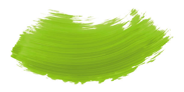 istock Lime green brush isolated on white background. lime green brush 1469047654