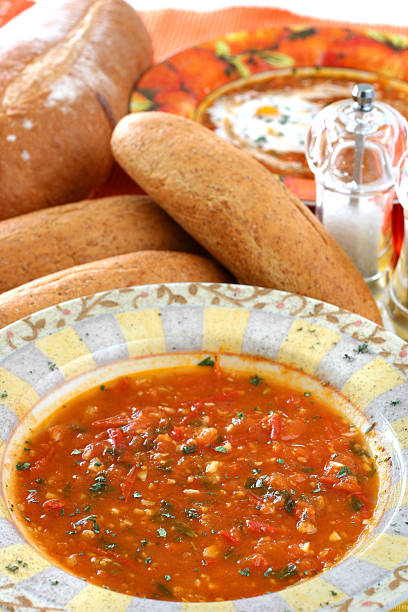 Sopa de Tomate - fotografia de stock