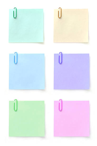 istock Six memo with paper clip 146904946