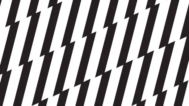 Vector illustration of Seamless black and white lighting pattern vector