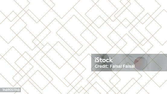 istock Modern abstract geometric vector pattern background, repeating thin linear square and rectangle. 1469051148