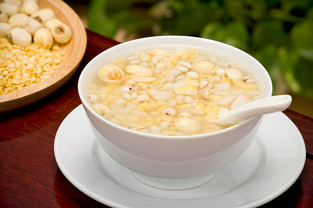 Endulzados Lotus sopa de germen de trigo - foto de stock