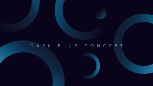Vector illustration of Modern minimalist dark blue premium abstract background with luxury geometric dark shape. Exclusive wallpaper design for website, poster,  brochure, presentation