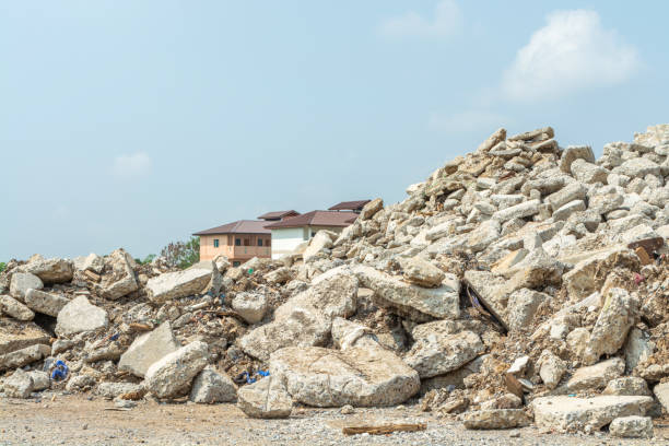 istock Rubble ruin brick building wall broken demolition destruction pile. 1469053296