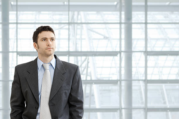 istock Businessman in lobby 146905833