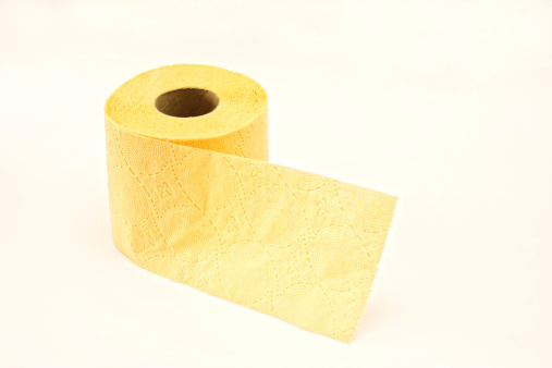 Amarillo papel higiénico photo