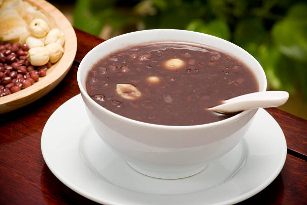 Sweetened Red Bean Soup With Lotus Seed