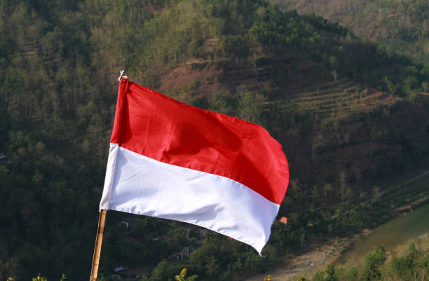 istock The Indonesian flag is flying on August 17 1469076431
