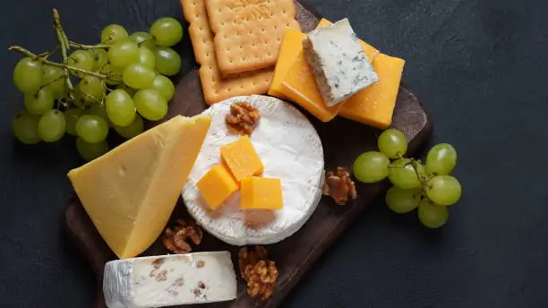 Various types of cheese, hard-cheese, soft-cheese, emmental