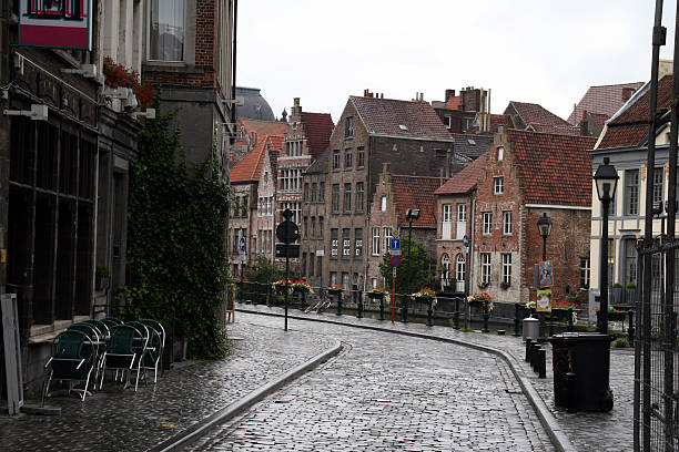 istock old street on a rainy day 146908250
