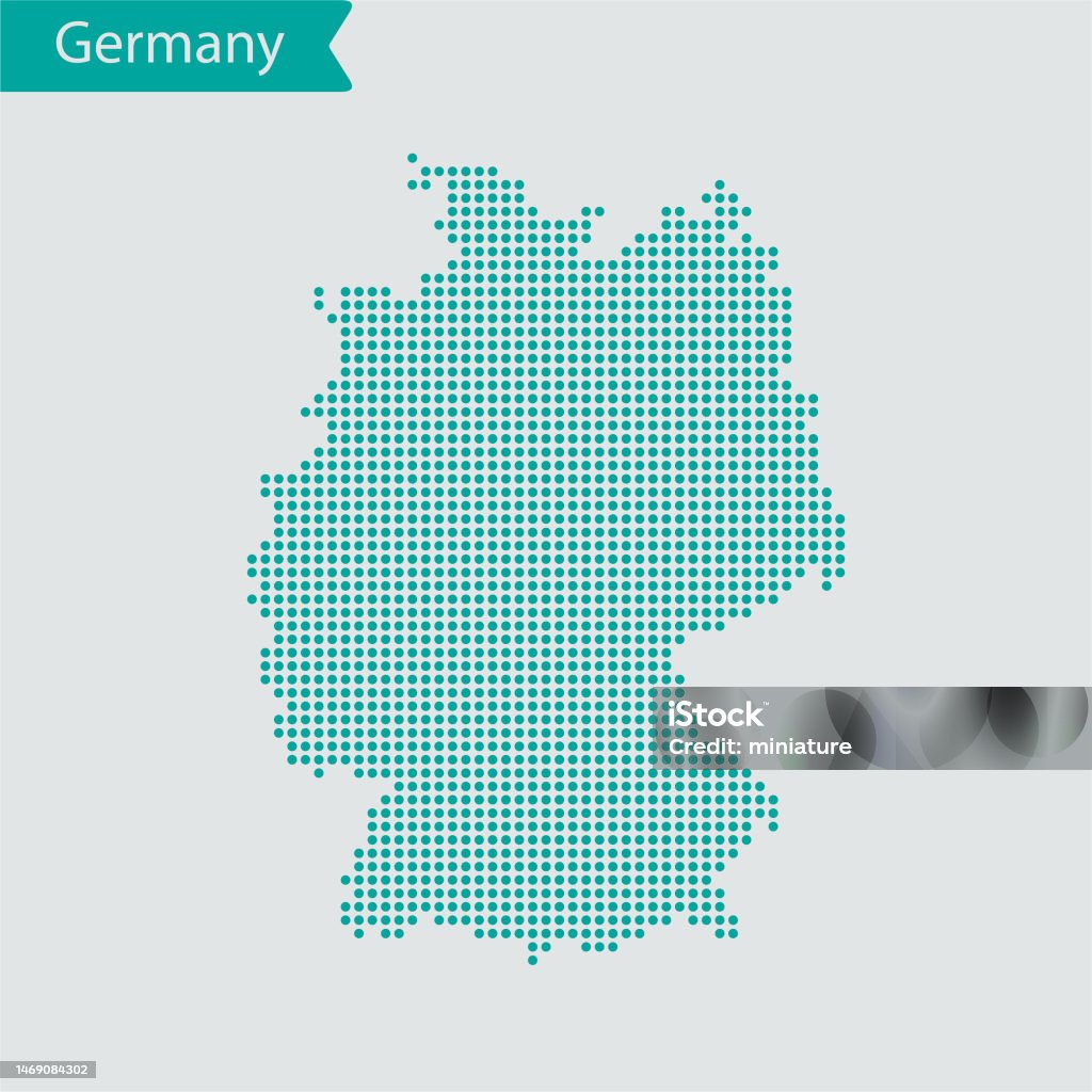 Germany Block Map Germany Map Stock Illustration - Download Image Now - Abstract ...