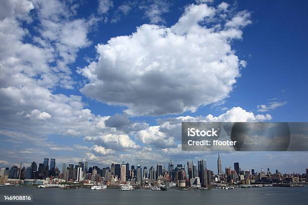 New York City Skyline Stock Photo - Download Image Now - Blue, Built Structure, Business
