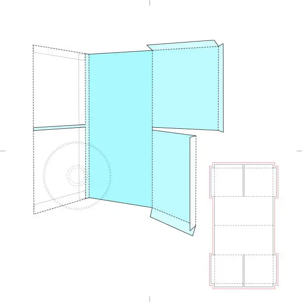 Vector illustration of CD Envelope Package
