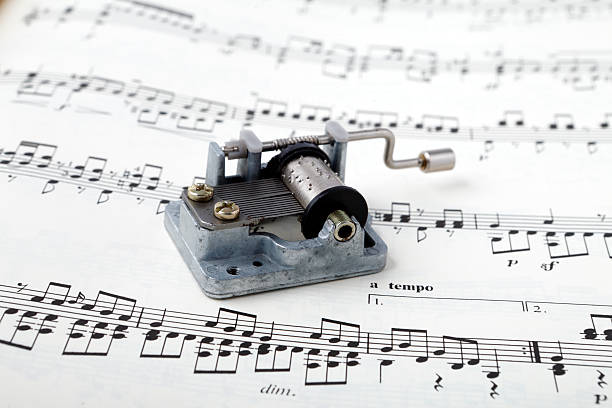 Primotive music box on sheet music