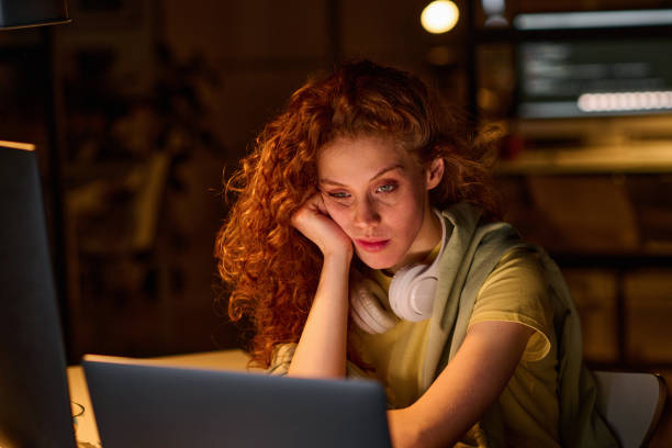 istock Woman tired of her work on computer 1469092305
