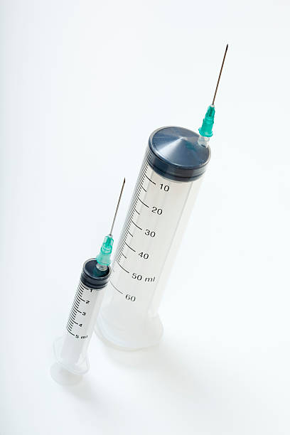 Two Syringes stock photo