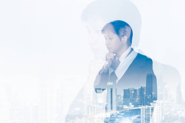 istock Business investment and metaverse AI artificial intelligence data analysis technology. Businessman with cityspace. Double exposure background 1469097506