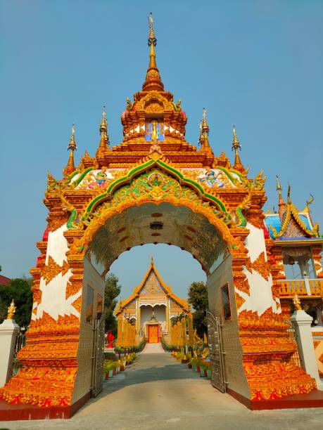 thai temple stock photo