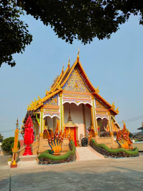 thai temple stock photo