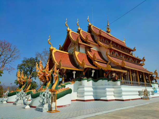 Rattanakuha Temple, Lampang Province stock photo